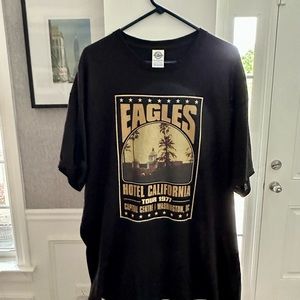 Eagles Hotel California 1977 Tour Shirt (repop).Size 2XL, New w/o tags.